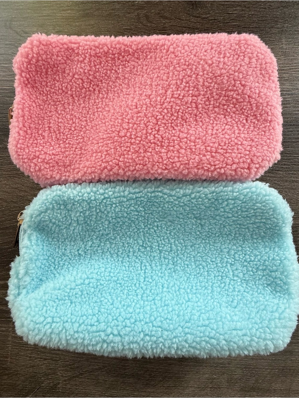 2x Sephora Pink Sherpa Pouch
